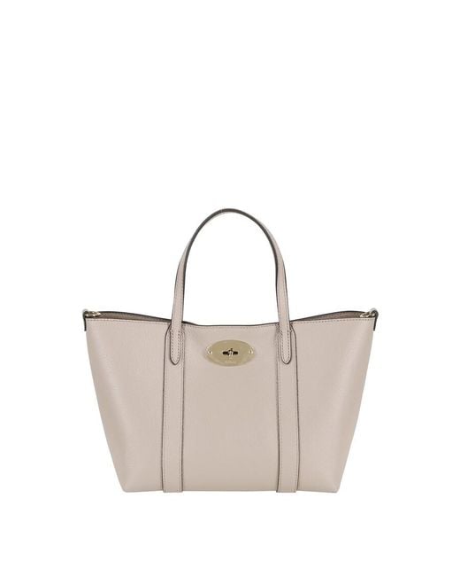 Mulberry White Mini Bayswater Tote Scg