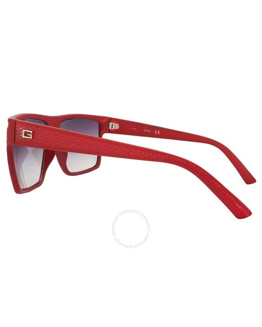 Guess Factory Purple Gradient Browline Sunglasses Gf0158 67b 58 for men