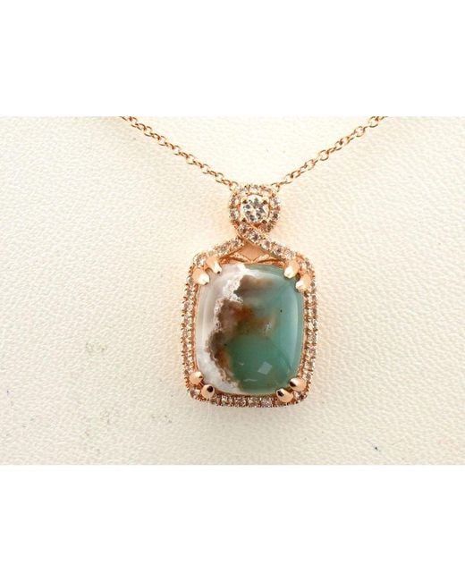 Le Vian Multicolor Ladies Peackock Aquaprase Necklaces Set
