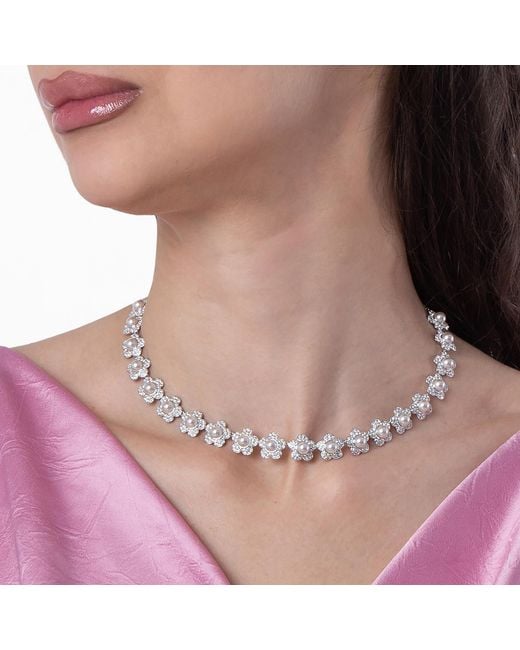 Swarovski Metallic Ariana Grande X Necklace for men