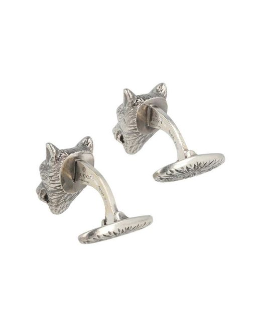 Gucci Gray Anger Forest Sterling Cufflink Ybe52407500100U for men