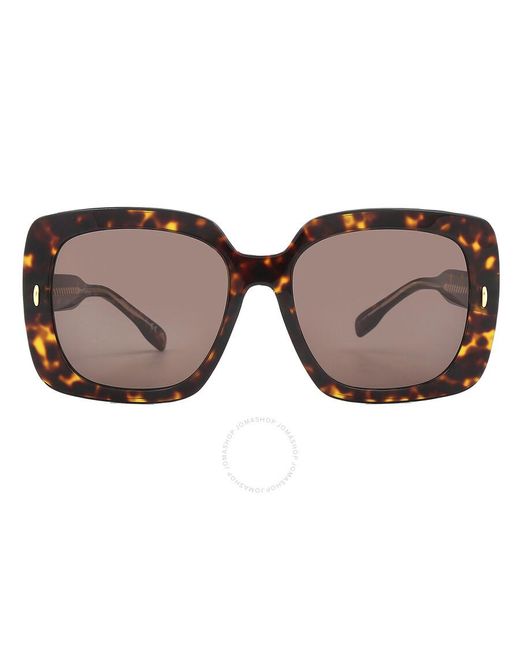 Tory Burch Dark Brown Square Sunglasses Ty7193f 172873 58