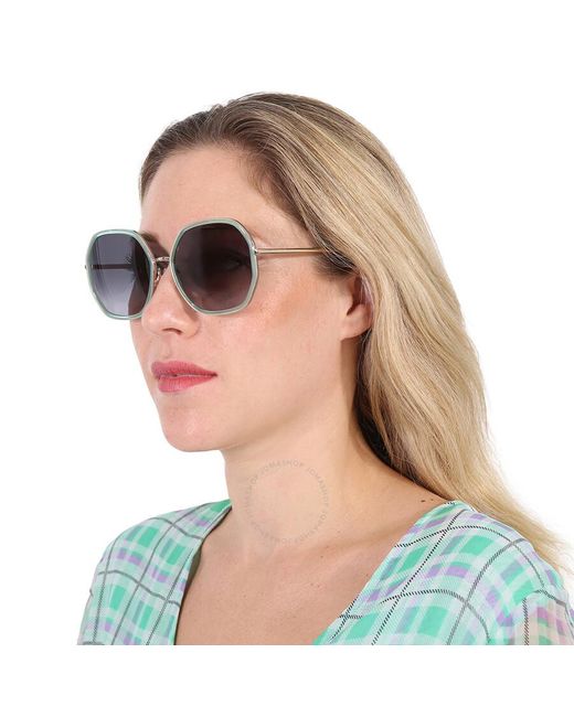 Kate Spade Gray Dark Grey Gradient Geometric Sunglasses Nicola/g/s 0oga/9o 58