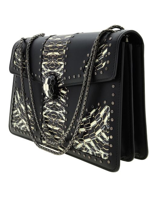 BVLGARI Black Serpenti Forever Shoulder Bag