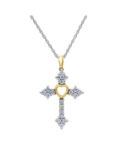 Brilliant Diamond Metallic Sterling 0.75 Carat Lab Grown Diamond Pendant Necklace For