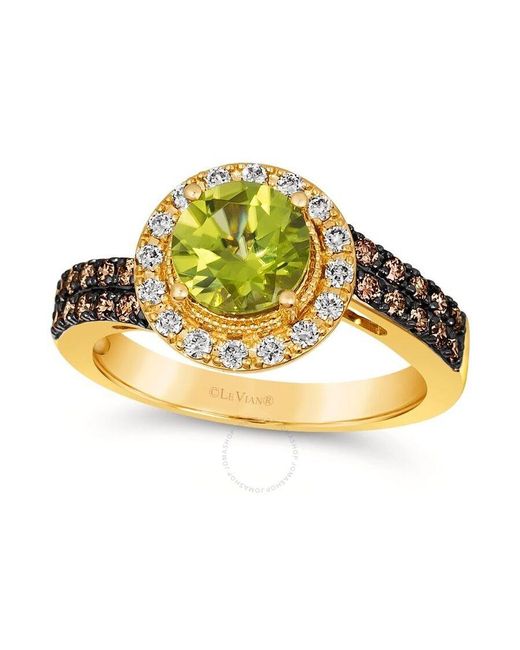 Le Vian Metallic Ladies Apple Peridot Rings Set