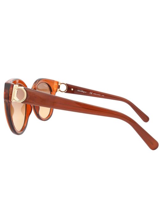 Ferragamo Brown Gradient Butterfly Sunglasses Sf1031s 261 53
