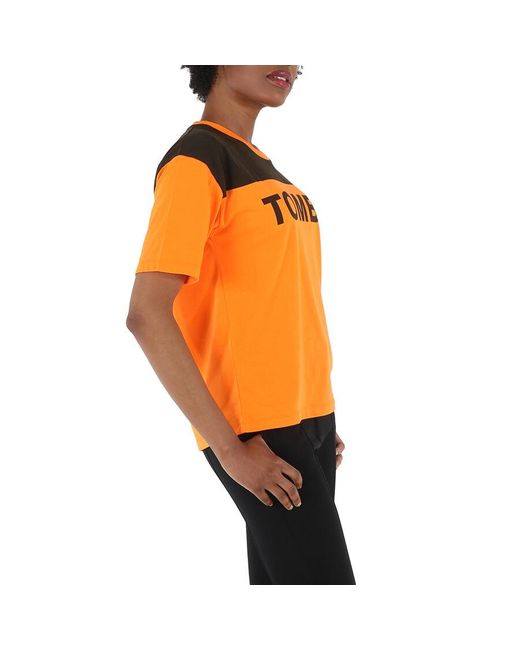 Filles A Papa Orange Jersey T-shirt