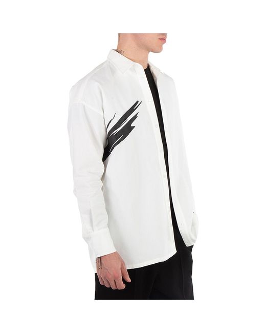 Redemptive White Seamless Bonding Pattern Shirt for men