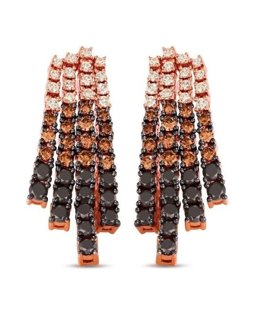 Le Vian Multicolor Chocolate Layer Cake Earrings Set for men
