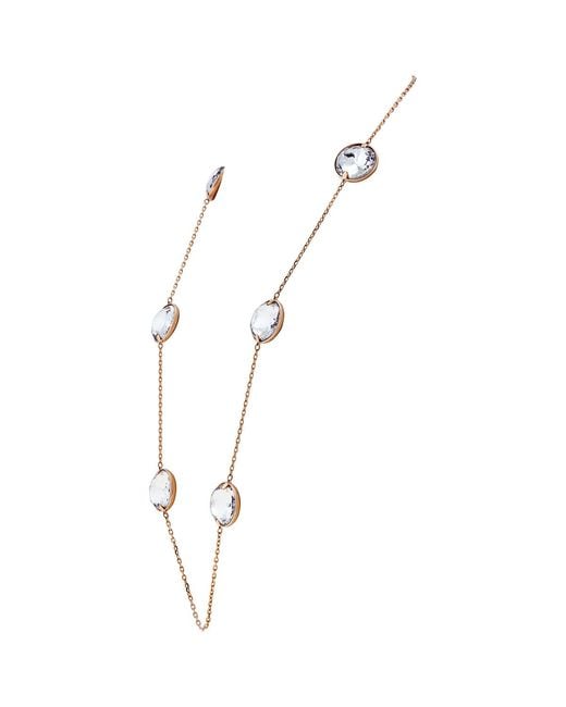 Swarovski Metallic Americas Collection Ladies Rose Plated Necklace