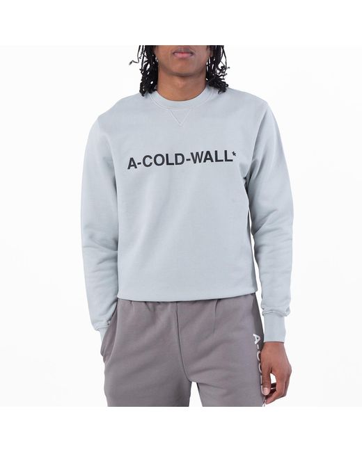 A_COLD_WALL* Blue Essential Logo Crew Sweater