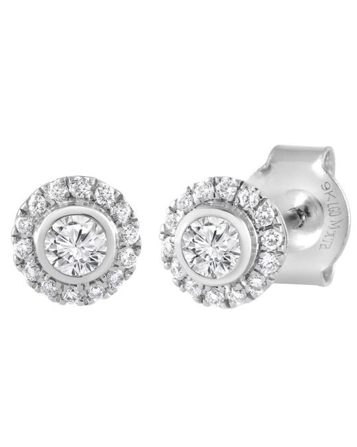 Brilliant Diamond Metallic 9Kt 0.30 Carat Lab Grown Diamond Stud Earrings For