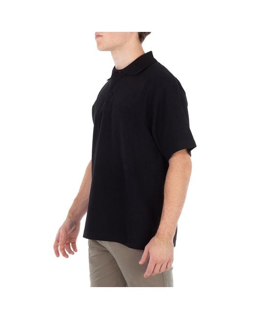 Burberry Black Ekd Cotton Polo Shirt for men