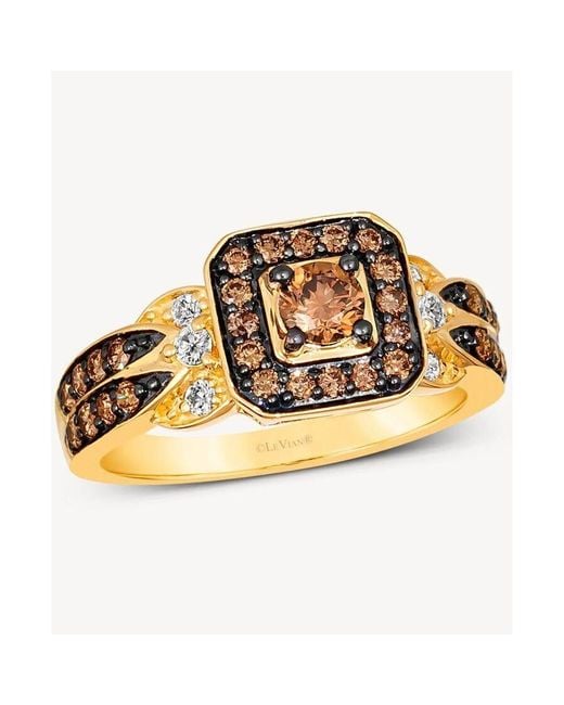 Le Vian Metallic Ladies Honey And Chocolate Rings Set