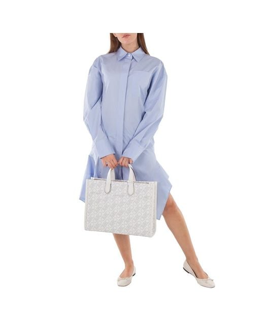 Michael Kors Gray Large Gigi Logo Tote Bag