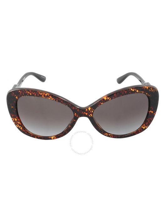 Michael Kors Brown Positano Dark Gradient Butterfly Sunglasses Mk2120 36678g