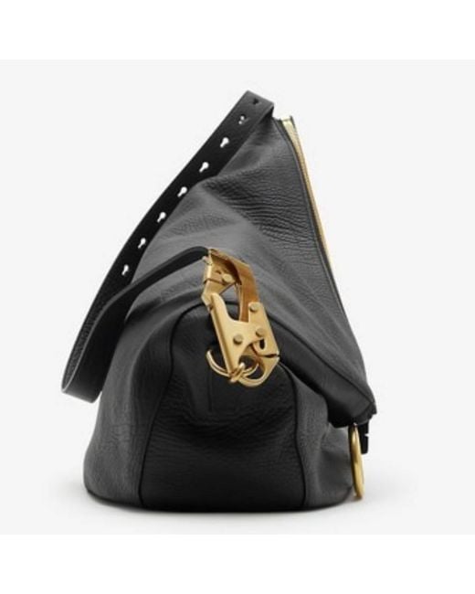 Burberry Black Ladies Large Knight Bag