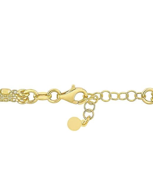 Amour Metallic Multi-Strand Chain Bracelet