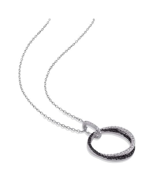 Amour Metallic Diamond Circle Pendant With Chain for men