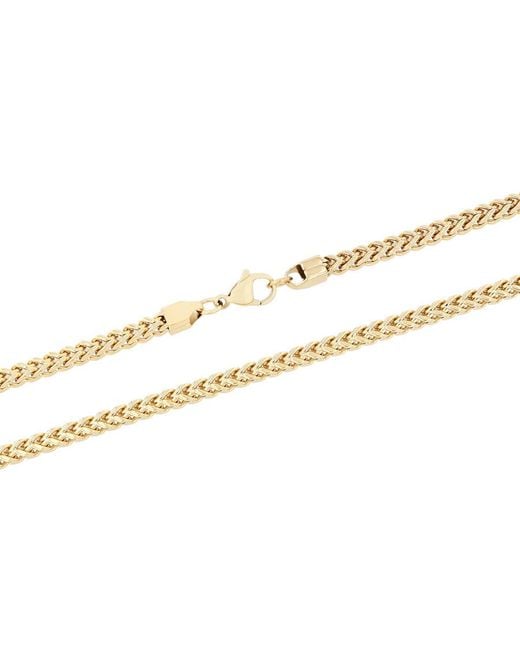 Robert Alton Metallic Stainless Steel Ip Finish Franco Link 24" Chain for men