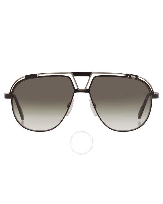 Cazal Brown Green Gradient Pilot Sunglasses 9100 002 61