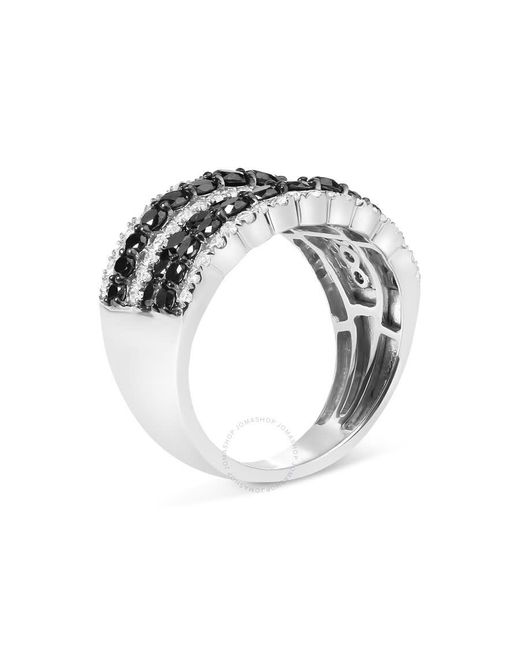 Haus of Brilliance .925 Sterling Silver 1 3/4 Cttw Treated Black for men
