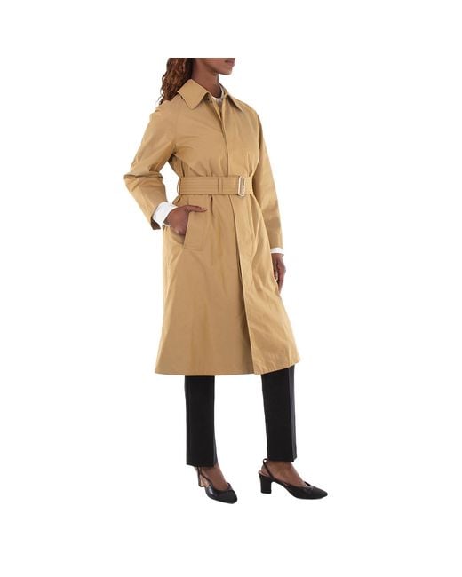 Burberry Natural Classic Collar Belted Waist Trench Coat, Brand Size 4 (Us