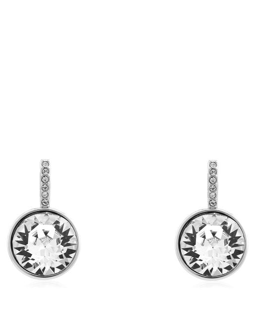 Swarovski Metallic Millenia Rhodium Plated Drop Earrings