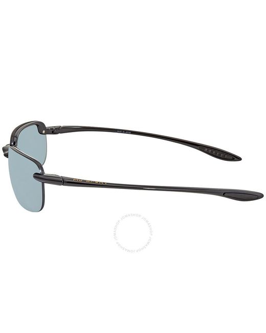 Maui Jim Blue Sandy Beach Grey Wrap Sunglasses 408-02 56