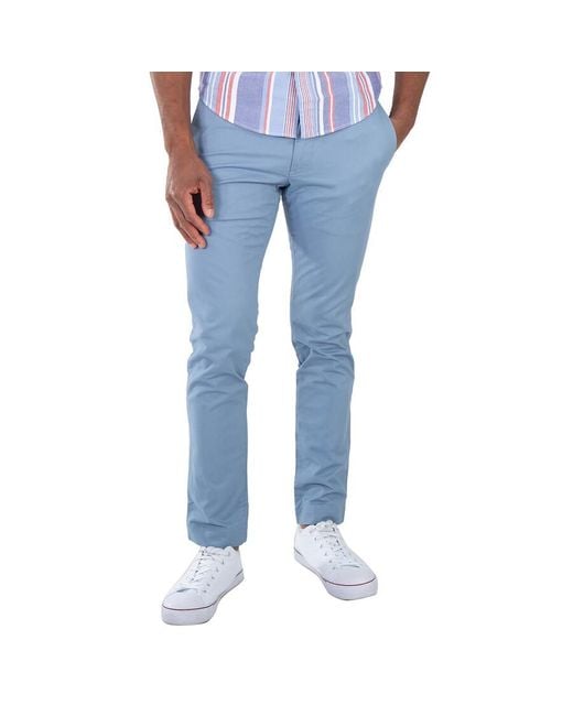 Polo Ralph Lauren Blue Cotton-Twill Trousers for men