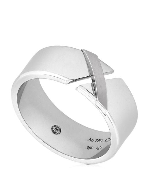 Chaumet Metallic Liens 18K Diamond Wedding Band Ring