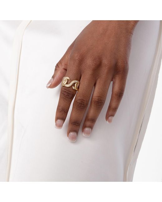 Swarovski Metallic Dextera-Tone Open Ring
