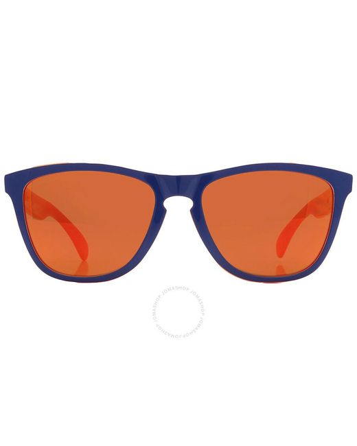 Oakley Blue Frogskins Orange Square Sunglasses Oo9245 924592 54 for men