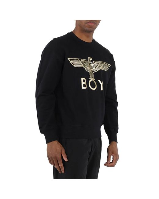 BOY London Black / Gold Boy Eagle Sweatshirt for men