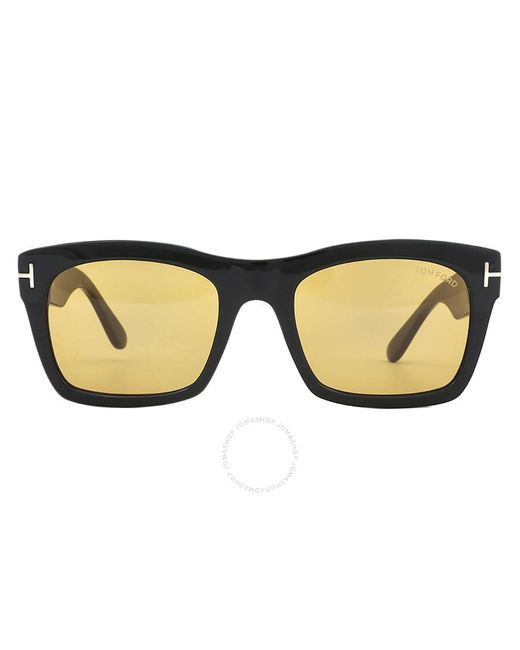 Tom Ford Brown Nico Amber Square Sunglasses Ft1062 01e 56 for men