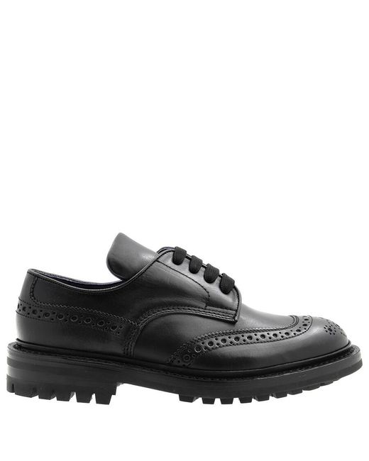 Burberry X Trickers Devon Almond Toe Comfort Derby Shoes, Brand