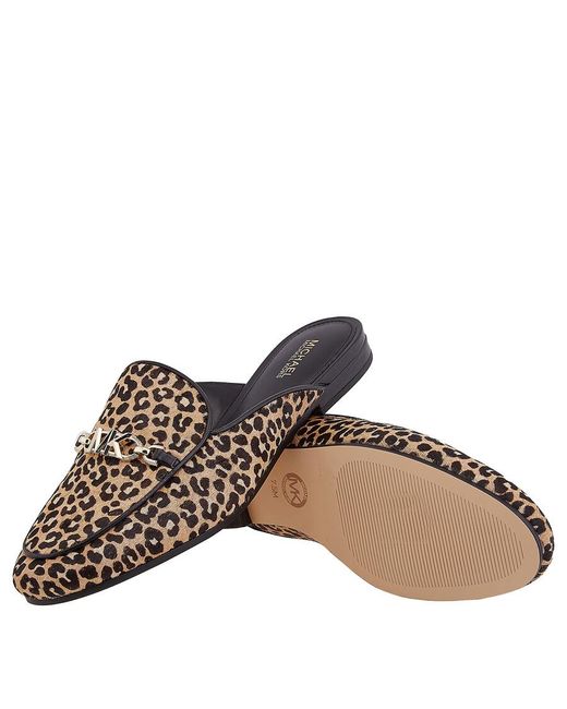 Michael Kors Brown Leopard Print Tiffani Mules, Brand Us