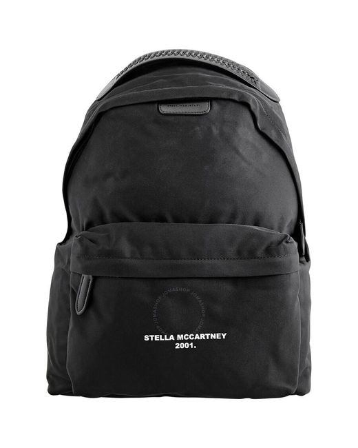 Stella McCartney Black Falabella Logo Ladies Backpack