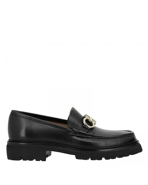 Ferragamo Black Ferragamo Bleecker Moccasins Bit Loafers for men