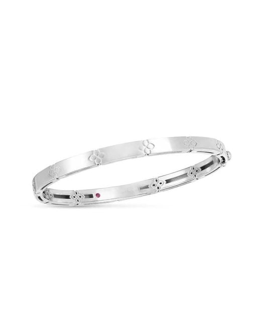 Roberto Coin Metallic 18k White Gold Love