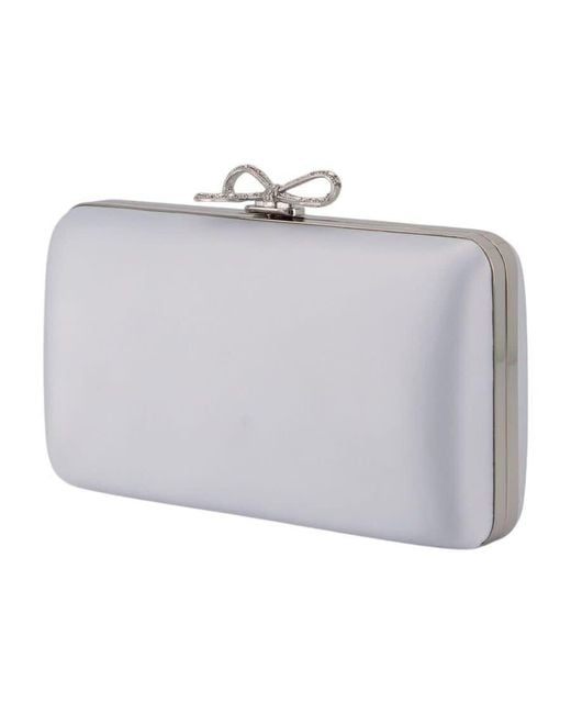 Self-Portrait Metallic Self-Portrait Satin Box Clutch Clutch