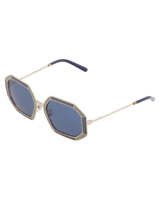 Tory Burch Dark Blue Geometric Sunglasses Ty6102 335580 52