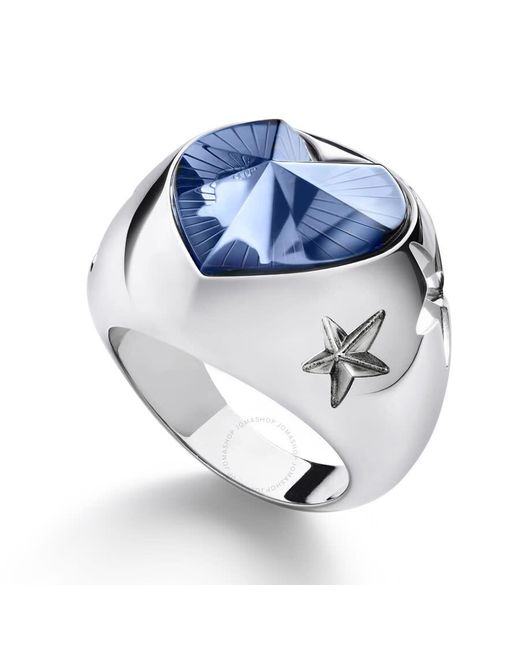 Baccarat Blue Sterling Silver