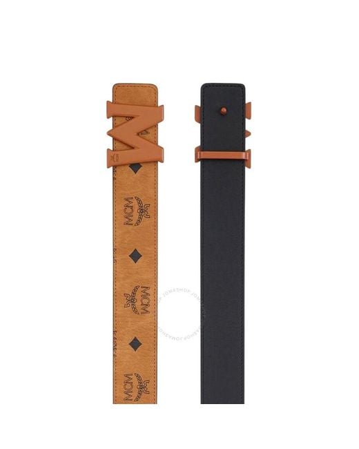 MCM Brown Claus Tonal M Reversible Belt, Cm for men