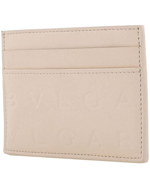 BVLGARI Natural Serpenti Logo Infinitum Card Holder