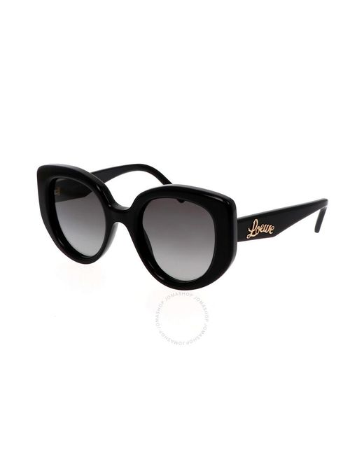 Loewe Black Grey Gradient Butterfly Sunglasses Lw40100i 01b 49