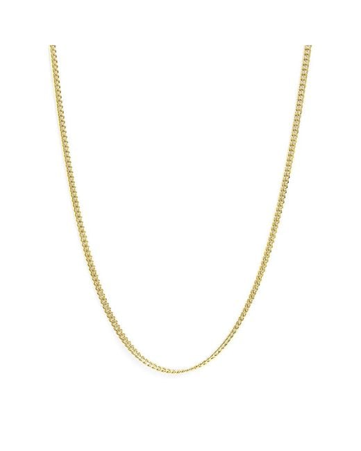 Haus of Brilliance Metallic Semi-Solid 14K 4.5Mm Miami Cuban Chain Necklace