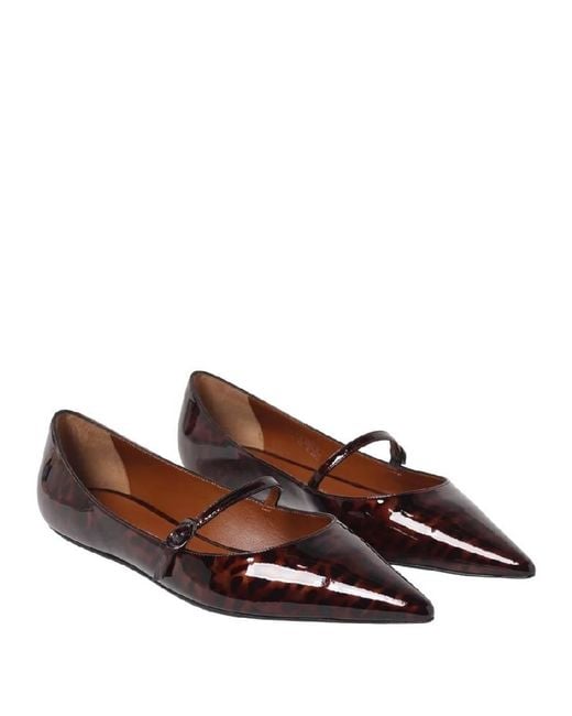 Stuart Weitzman Brown Emilia Leather Mary Janes