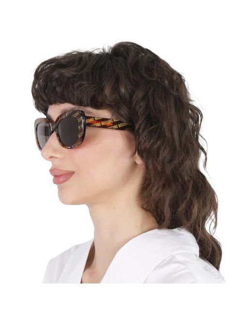 Moschino Brown Square Sunglasses Mos132/s 02vm/ir 53